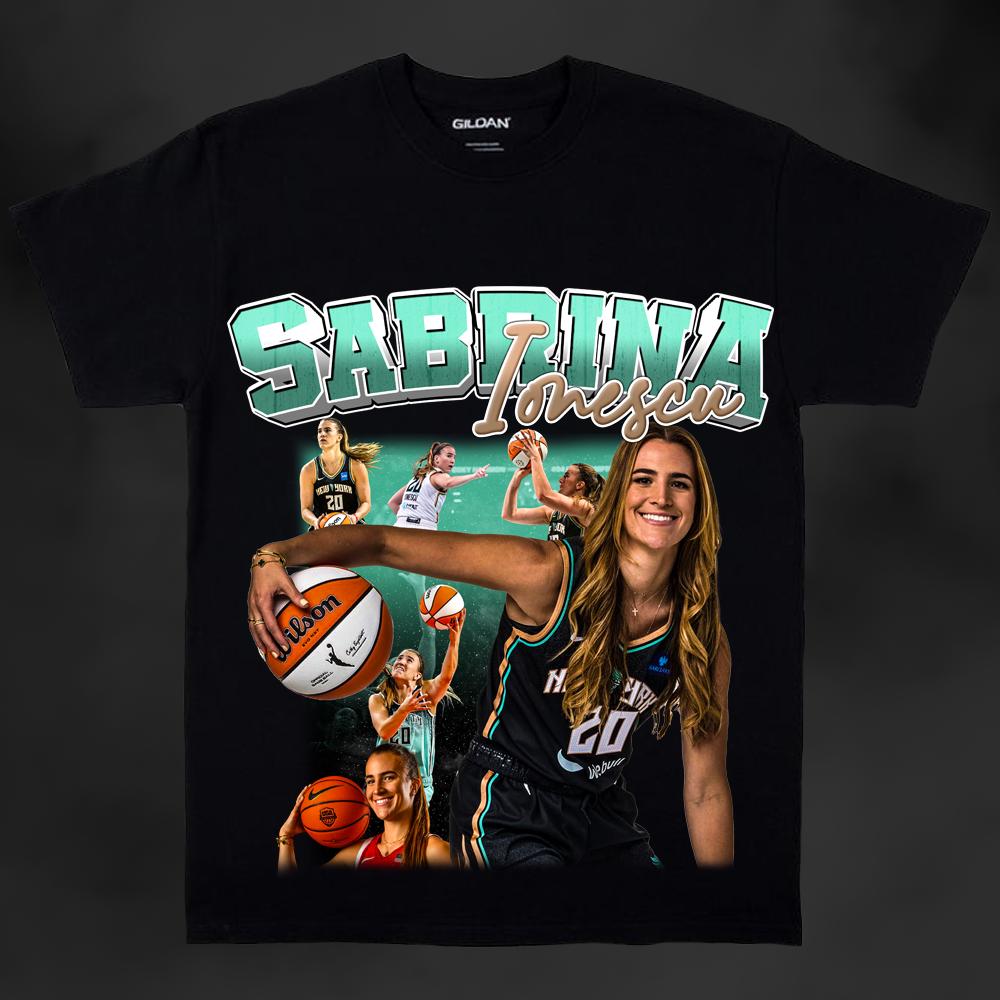 Sabrina Ionescu png hoge kwaliteit | New York Liberty | Vintage basketbalshirt met graphic | Digitale download | WNBA-clipart