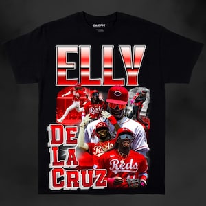 Elly De La Cruz PNG de alta calidad / Cincinnati Reds / Camiseta gráfica vintage de béisbol / Descarga digital / Clipart de MLB