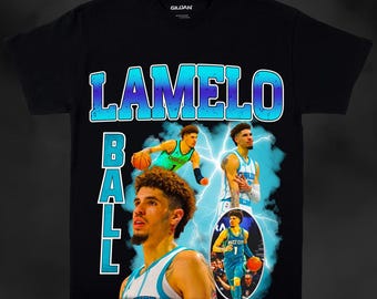 LaMelo Ball PNG High Quality | Charlotte Hornets | Basketball Vintage Graphic Tee | Digital Download | NBA Clipart