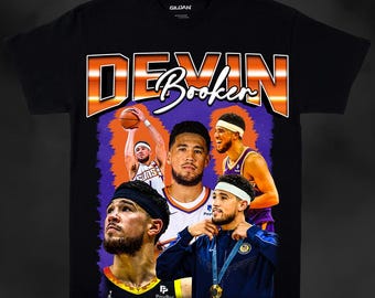 Devin Booker PNG High Quality | Phoenix Suns | Basketball Vintage Graphic Tee | Digital Download | NBA Clipart
