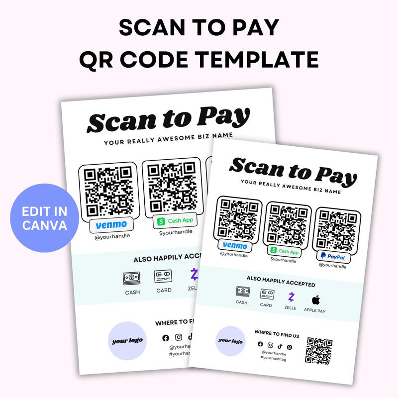 Payment Method Sign - Etsy