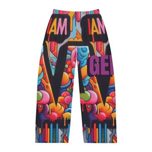 Yellow Submarine Pajama Pants, Men&#39;s Colorful Beatles Loungewear