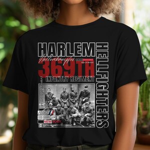 Harlem Hellfighters Shirt, Army Veteran Gifts, 369th Infantry Black Military History immagine 4