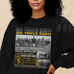 6888th Postal Directory Battalion | Six Triple Eight Design | Unsung Heroes WWII | Black Women Military History | Trailblazing Leadership