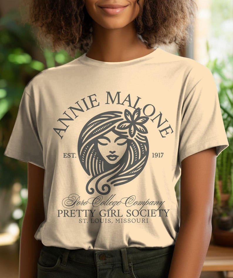 Black Hair Movement Shirt: Annie Malone Tribute (Unisex Tee) Cream