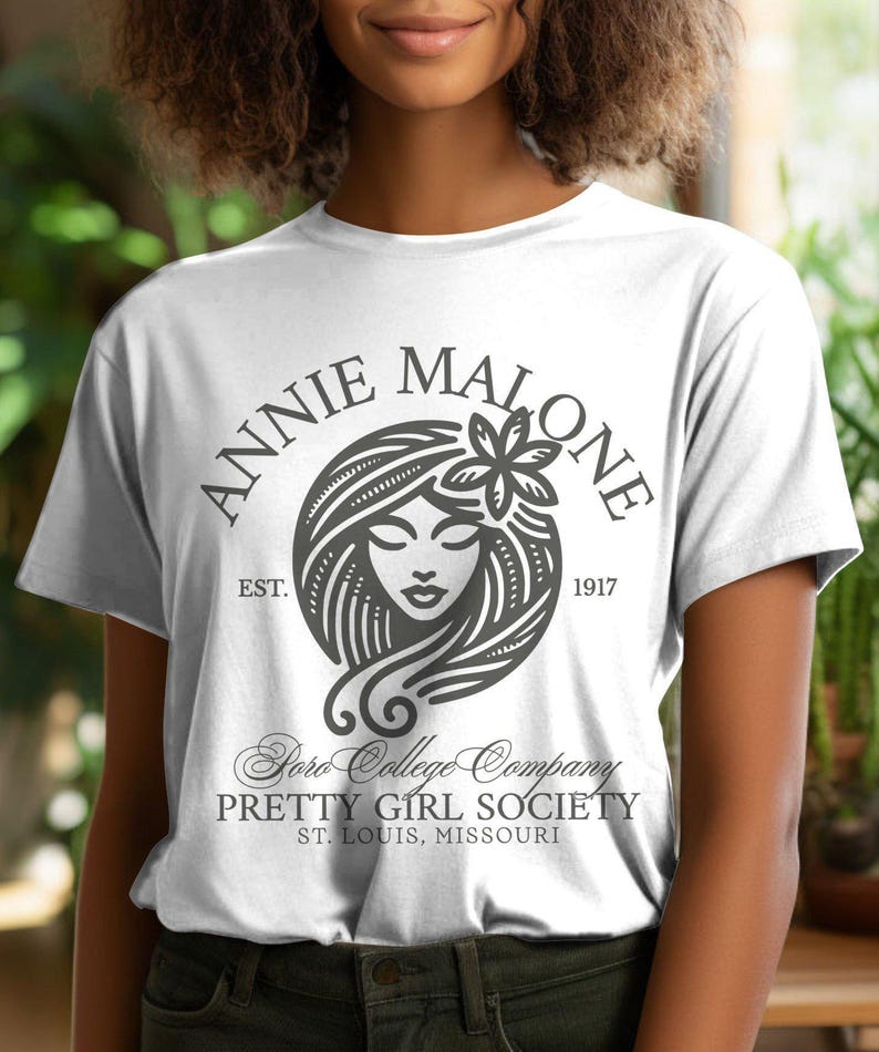 Black Hair Movement Shirt: Annie Malone Tribute (Unisex Tee) White
