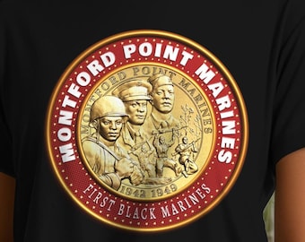 Montford Point Marines Shirt, Juneteenth Heritage, Black Military Pride Tee