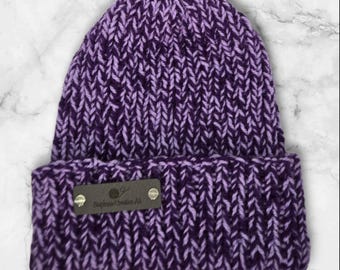 Vintage Brand New Y2K Black & White Abstract Graphic Beanie Hat
