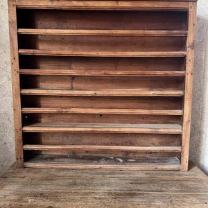 Estante para platos de roble vintage francés