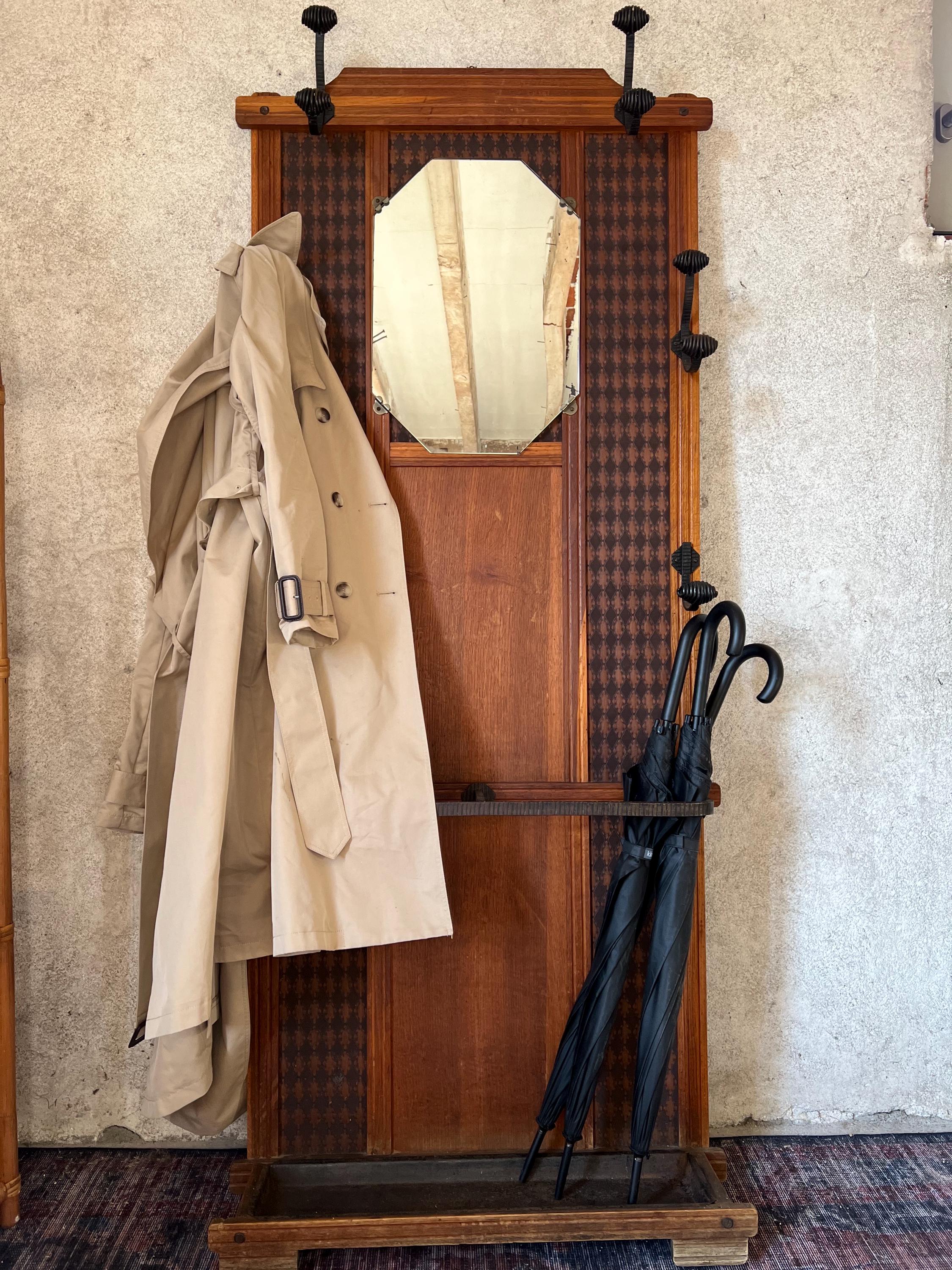 French Vintage Hallway Stand Coat Rack Canada