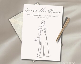 TPYEN Guess Over Or Under Bridal Shower Game Cards - 30 Pcs Minimalist Wedding Party Game Set