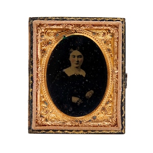 Antike Daguerreotypie Portrait einer Frau