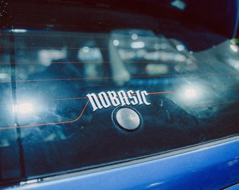 Geen standaard JDM-autosticker: sticker banner onderste achterruit