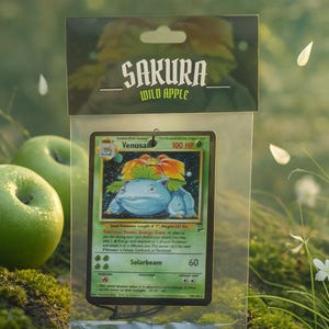 Trading Card Air Freshener – Wild Apple – JDM Car Accessory – Anime & Gaming Inspired – Long Lasting Collector Freshener