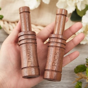 Personalized Hand,Tuned Wooden Duck Call,Custom Engraving Duck Call Whistle,Easy Blowing,Unique Gift for Duck Hunters Great Hunting memento