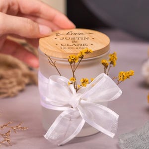Personalized Wedding Gift,Storage Jar Engraving Name Jar Personalized Wedding Glass Jar,Wedding Gift,Guest Gift,Cash Gift,Bridal Couple Gift