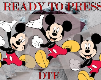 Mickey Mouse DTF Transfer, Mickey Mouse Disney DTF, Mickey Mouse Running DTF, Direct to Film, Ready To Press, Prints