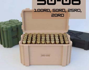 Ammo box 3d print Ammo crate ammo storage case groomsman gift for him gift for hunter hunting gear hunting accessories tactical