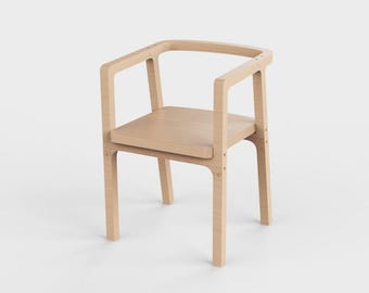 Sperrholz Stuhl CNC-Pläne - DXF-Datei für Fräser schneiden - DIY modernes Stuhl Design