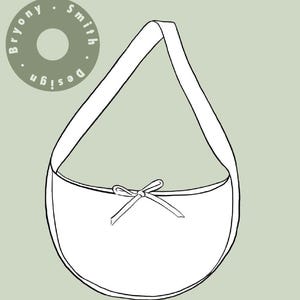 Crescent bag PDF sewing pattern