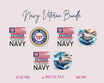 Navy veteran PNG - 16oz Libbey Cup Design (Digitaler Download)