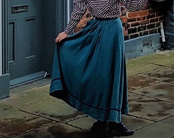 Edwardian Skirt, MARY SKIRT, Ankle Length Skirt, Long Linen Skirt