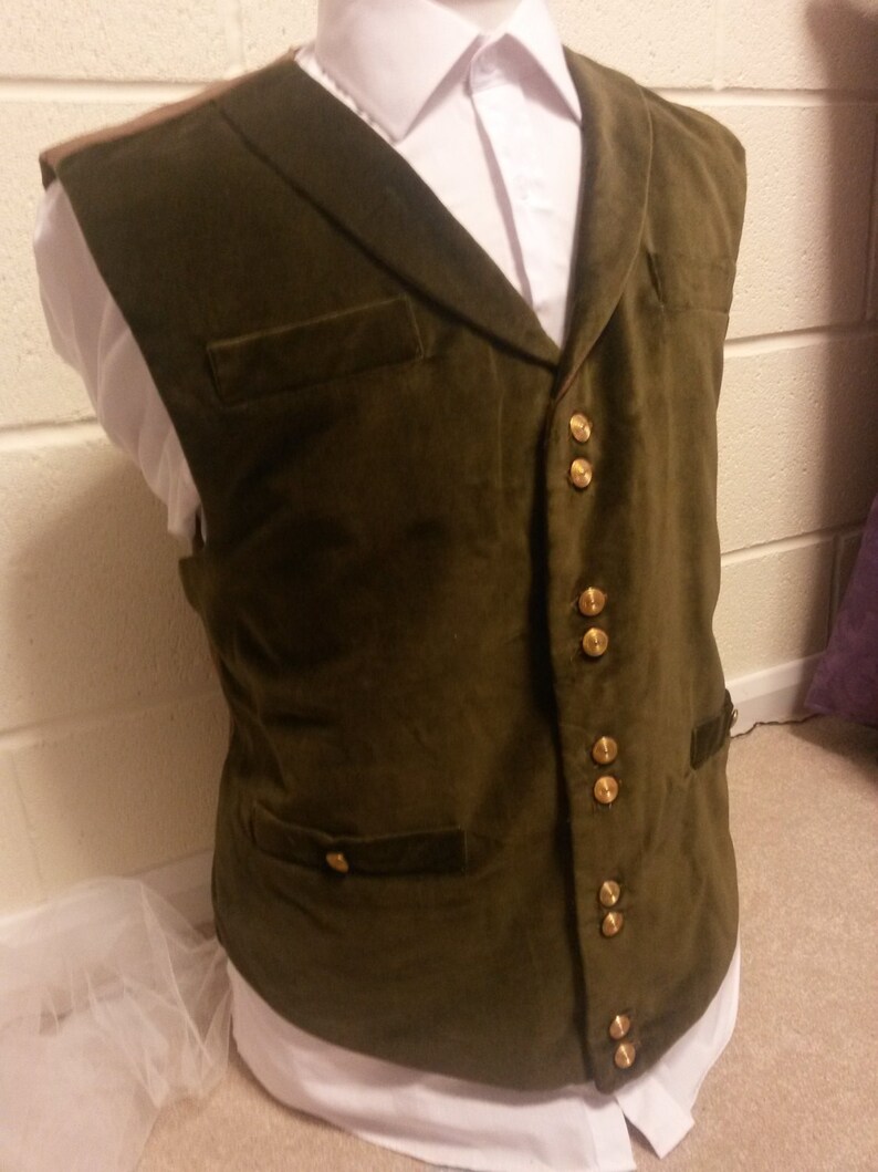 Mens Velvet Vest Formal Velvet Waistcoat Etsy UK