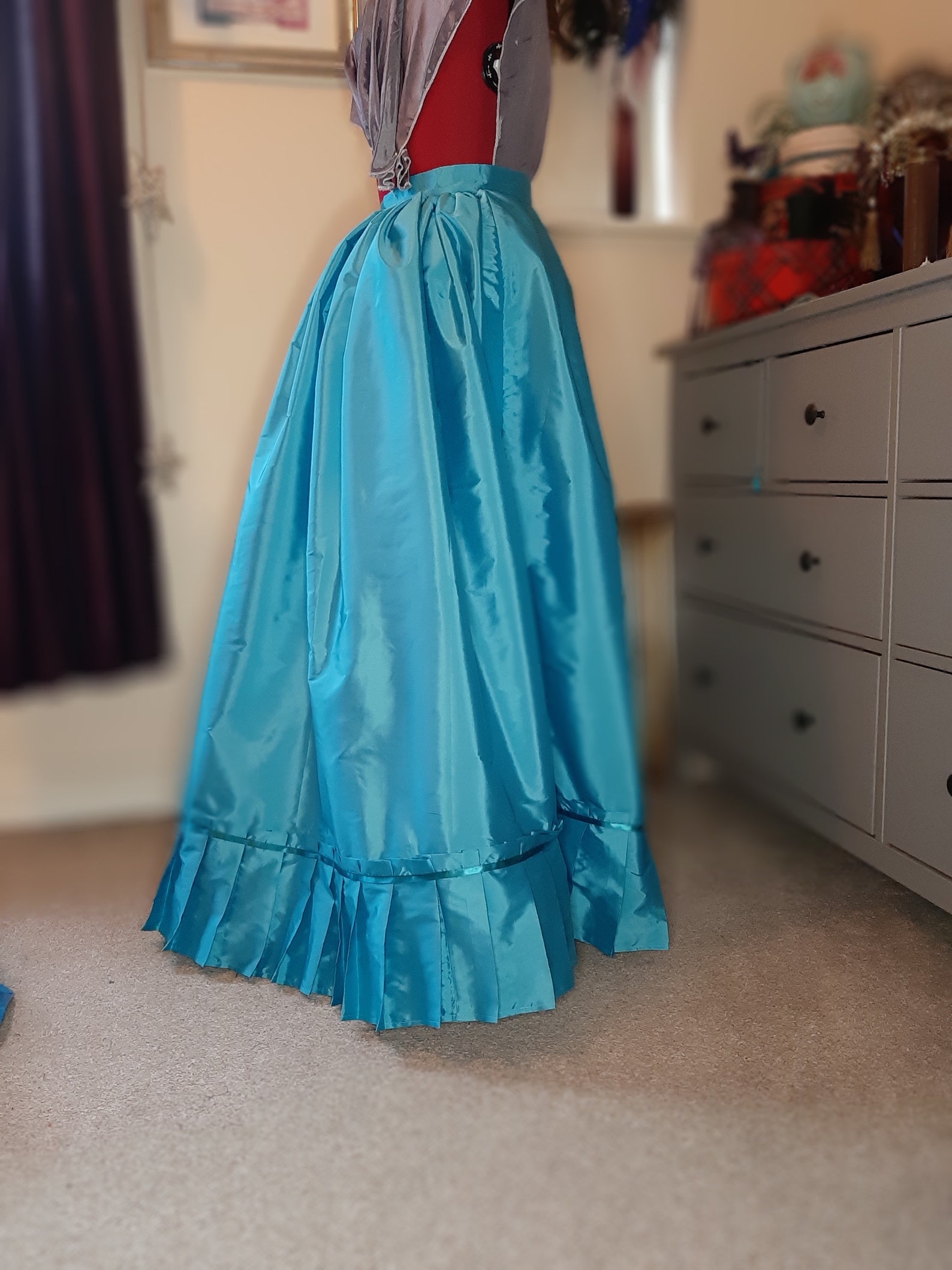 Victorian Skirt KITTY UNDERSKIRT Victorian Bustle Dress Etsy