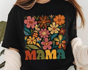 Wildflower Mama Shirt 1st Birthday Girl Shirts for Family Wildflower Birthday Outfit Floral 1st Birthday Mom Gift Boho Wildflower Family Tee
