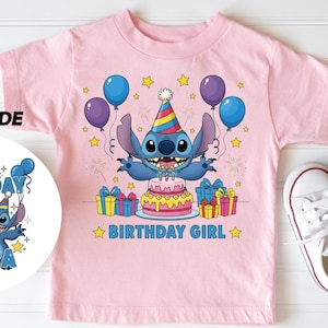 Stitch Birthday Girl Shirt | Lilo and Stitch &quot;In My Birthday Era&quot; Tee | Disney Birthday Party T-Shirt | Ohana Family Celebration Apparel
