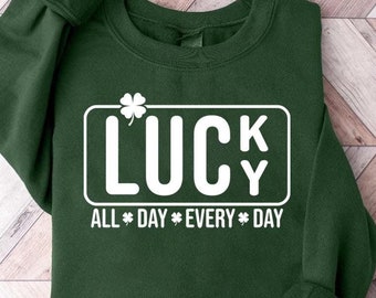 lucky sweatshirt, lucky St Patrick's day sweatshirt, Saint Patrick's Day Shirt for Women, St Patrick's day sweater, lucky for shirts family