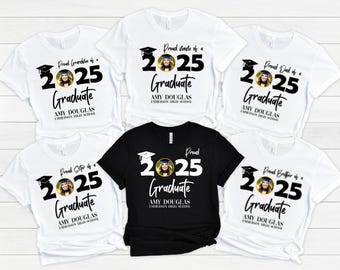 Camisetas de graduación personalizadas, camiseta de graduación personalizada, camiseta de graduación familiar de la clase de 2026, camiseta personalizada para estudiantes de último año.