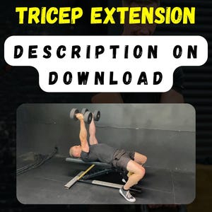 Dumbbell Tricep Extension (Video + Description)