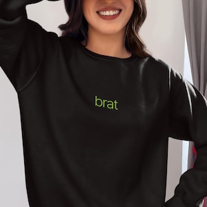 Sweatshirt Brat / streetwear gen z / Sweatshirt meme / Sweatshirt ras du cou unisexe