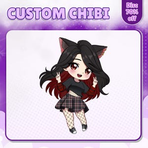 Custom Chibi Commission | Pfp Chibi Art | Profile Icon | Chibi Pfp | Personalized Cute Chibi Character | Gift | Cute Chibi | Cute Chibi Art
