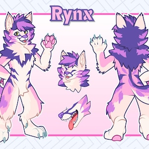 カスタムファーリーキャラクターシート：アントロリファレンスアートとファーソナコミッション、パーソナライズされたキャラクターデザイン