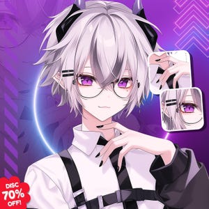 PBB-anime, aangepaste PBB, anime-/mangapersonage, PBB-commissie, anime-personagecommissie, profielfoto, ppb voor Twitch, png-pfp