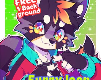 Custom Furry Art Commission | Personalized Anthro Character Portrait (Digital File)