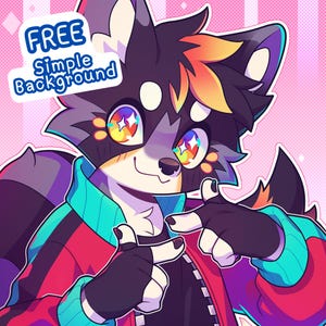 Encargo de arte furry / Retrato personalizado de personaje antropomórfico, arte de fursuit (archivo digital)