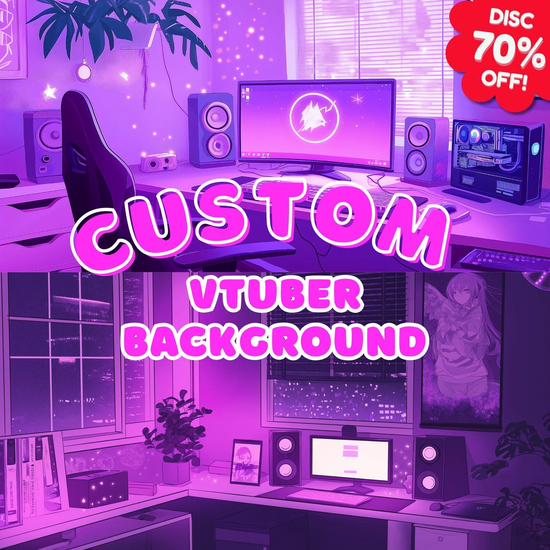 Tuber Background Vtuber Background, Cute Animated Vtuber Background, Custom Vtuber ...