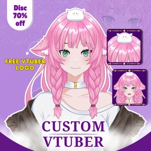 Custom Live2D VTuber Model, Anime Character Design and Vtuber Assets