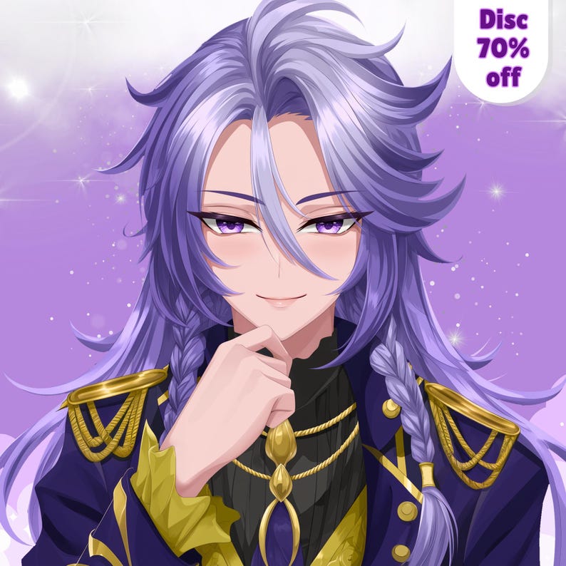 Custom Anime PFP Commission, Digital Avatar, Genshin, Couples, Twitch ...