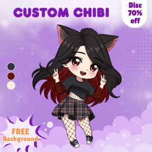 Custom Chibi Commission | Pfp Chibi Art | Profile Icon | Chibi Pfp | Personalized Cute Chibi Character | Gift | Cute Chibi | Cute Chibi Art