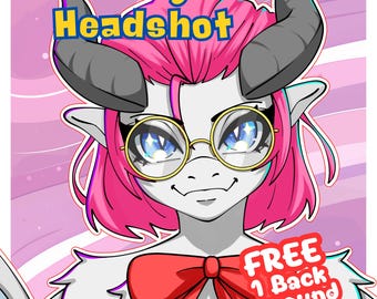 OPEN! Furry Art Commission | Personalized Anthro Character Portrait (Digital File)