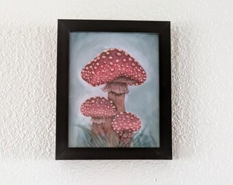 Agarics Print – whimsical agaric mushroom art print for fungi lovers and fungirls