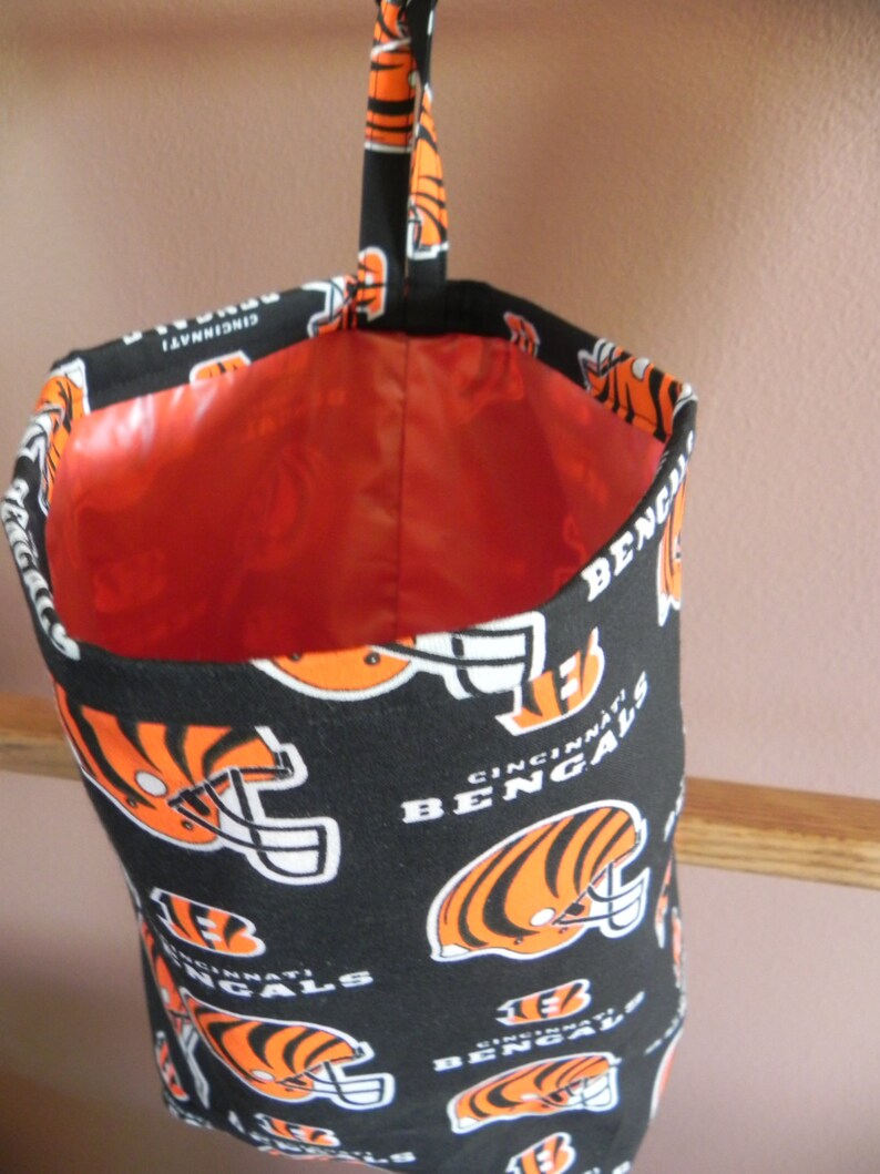 Cincinnati Bengals Vinyllined Classy Car Trash Bag / Item Etsy