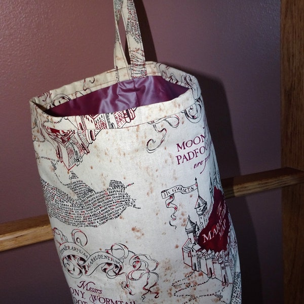 The Marauders Map  Vinyl-lined Classy Car Trash Bag / Item # CL910