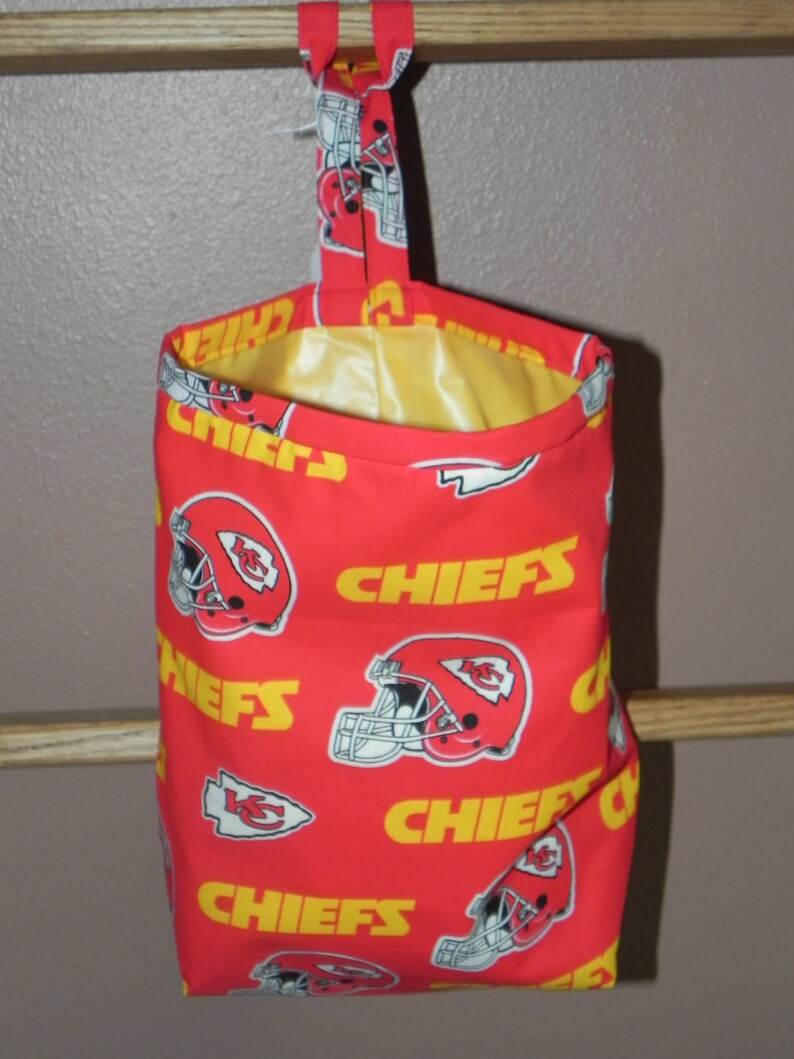 Kansas City Chiefs Vinyllined Classy Car Trash Bag / Item Etsy