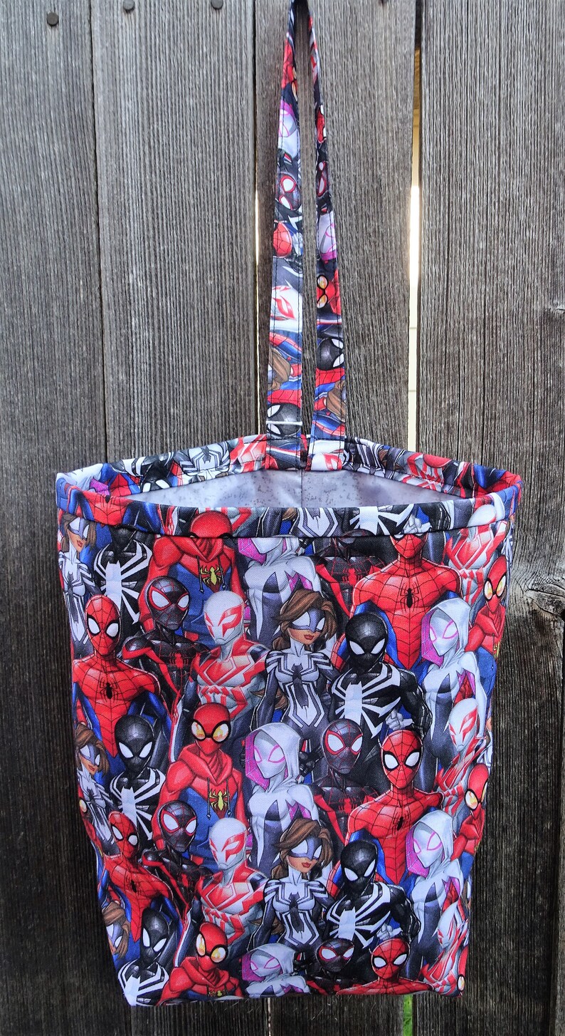 Spiderman and Friends Vinyllined Classy Car Trash Bag / Item Etsy