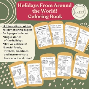 Holidays Around the World Coloring Book